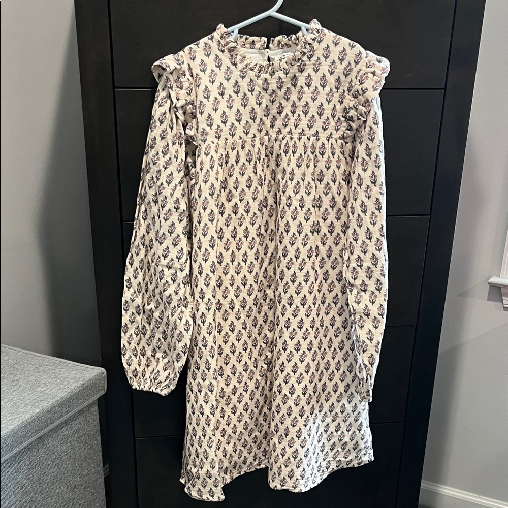 The New Society size 12 designer Floral Long Sleeve Kids Dress